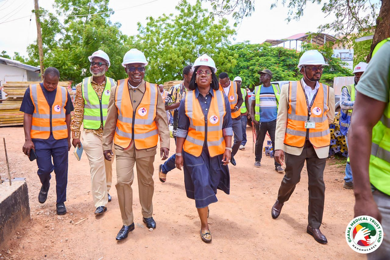Managements of Ghana Medical Trust Fund, TTH Inspect Progress of Work at Tamale Cardiology Centre